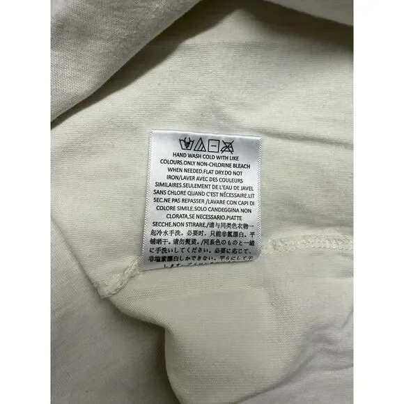 Fear of God Essentials Classic Long Sleeve Tee.Ivory. Oversized.Streetwear. Sz L - Picture 9 of 14